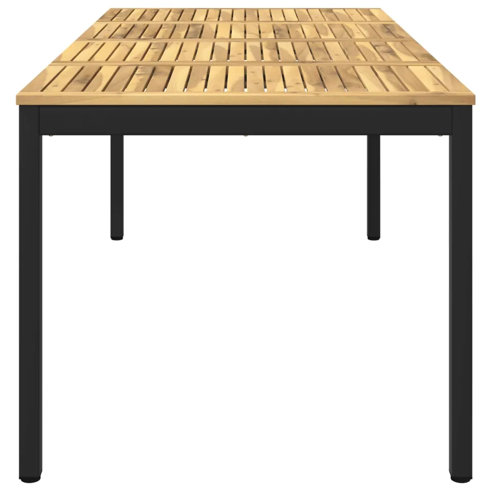 vidaXL Tuindiner tafel NAARDEN Whitewash en zwart 147 x 88,5 x 75 cm, foto 4
