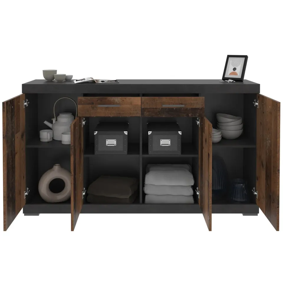 dressoir Hermes Vintage bruin, foto 4