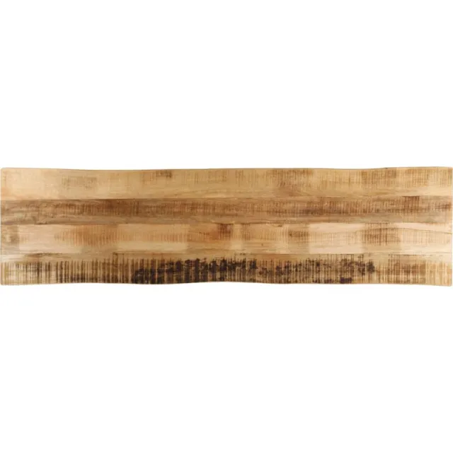 vidaXL Tafelblad met natuurlijke rand 160x40x3,8 cm massief mangohout Bruin