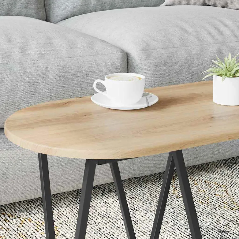 vidaXL Salontafel Artisan Eiken 80 x 40 x 40.5 cm, foto 4