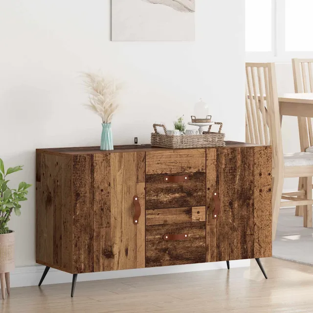 vidaXL Dressoir Oud Hout 100 x 36 x 60 cm Bewerkt hout Bruin