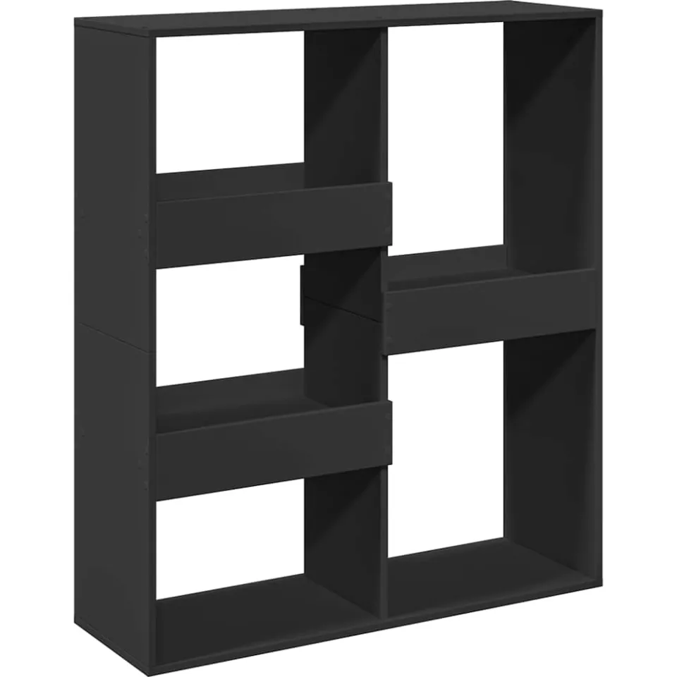 vidaXL Kamerscherm 100x33x115 cm bewerkt hout zwart, foto 3
