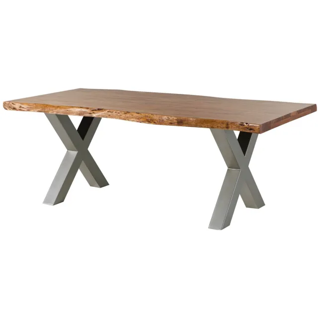 MASSIVMOEBEL24 .DE eettafel blank massief hout gedemonteerd FREEFORM