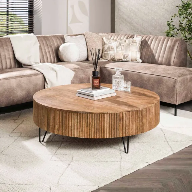 Fraaai Sedona salontafel ø120 cm - mangohout Naturel