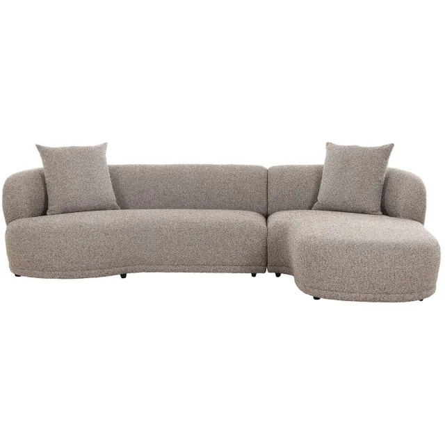 House Nordic Kingston Bruin 2-Zits + Chaise Lounge Rechts