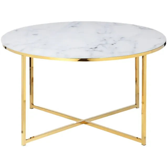 salontafel Yasmin wit met goud