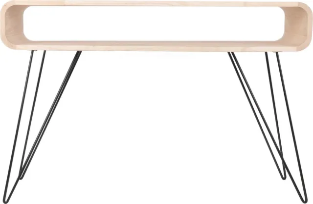 XLBoom Metro Consoletafel - in Hout - Timber - 120 × 40 × 80,5 cm Bruin,Zwart