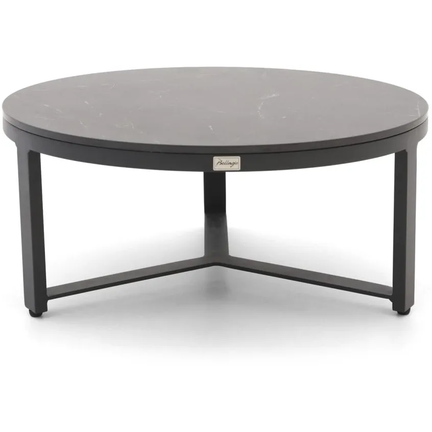 Bellagio tuinmeubelen Bellagio Ficarolo lounge tuintafelset ø85cm(h:35cm)/ø65cm (h:30cm) zwart, foto 5