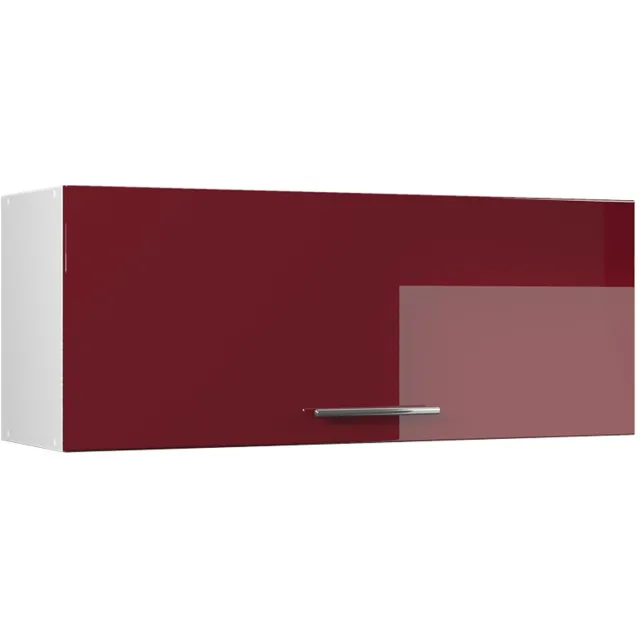 Vicco Hangkast Fame-Line, Bordeauxrode hoogglans/Wit, 100 cm