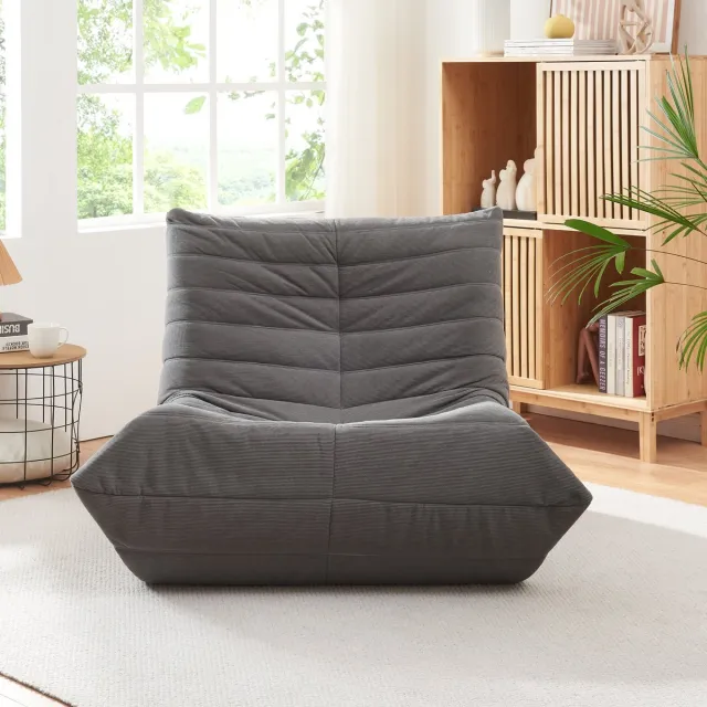 Relaxstoel Kodsø lounge fauteuil 75x90x100 cm grijs [en.casa]