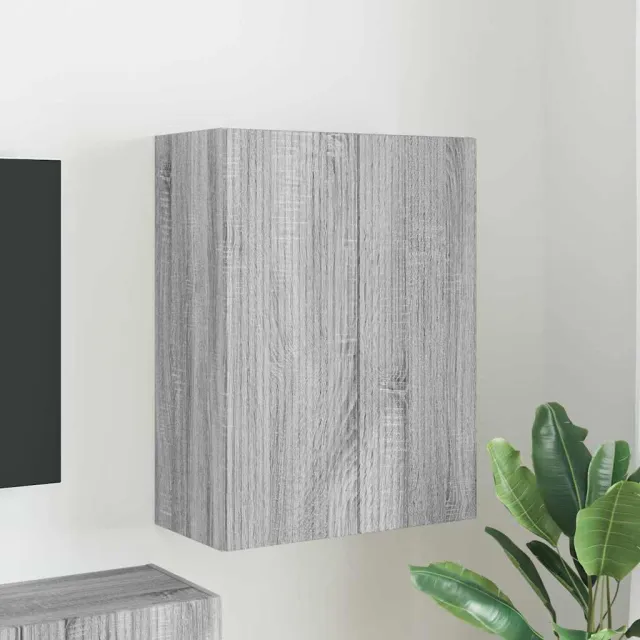 vidaXL TV-wandkast 59,5 x 31 x 80 cm Grijs Sonoma Bewerkt hout, foto 2