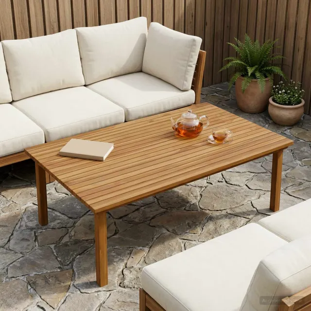 vidaXL Tafelblad 120 x 70 x 3,5 cm Rechthoekig Massief Teakhout Bruin