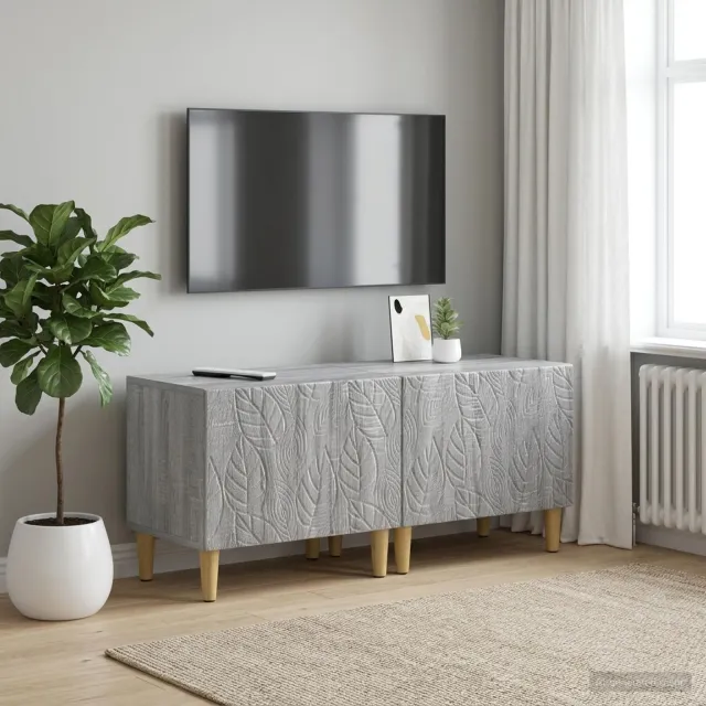 vidaXL Tv-meubel Grijs Sonoma Bewerkt hout