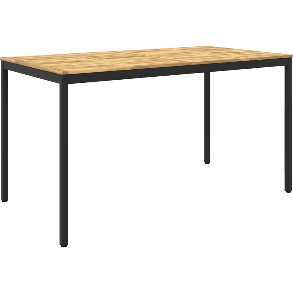 vidaXL Tuinbar Tafel NAARDEN Wit en zwart 196 x 100,5 x 105 cm, foto 3