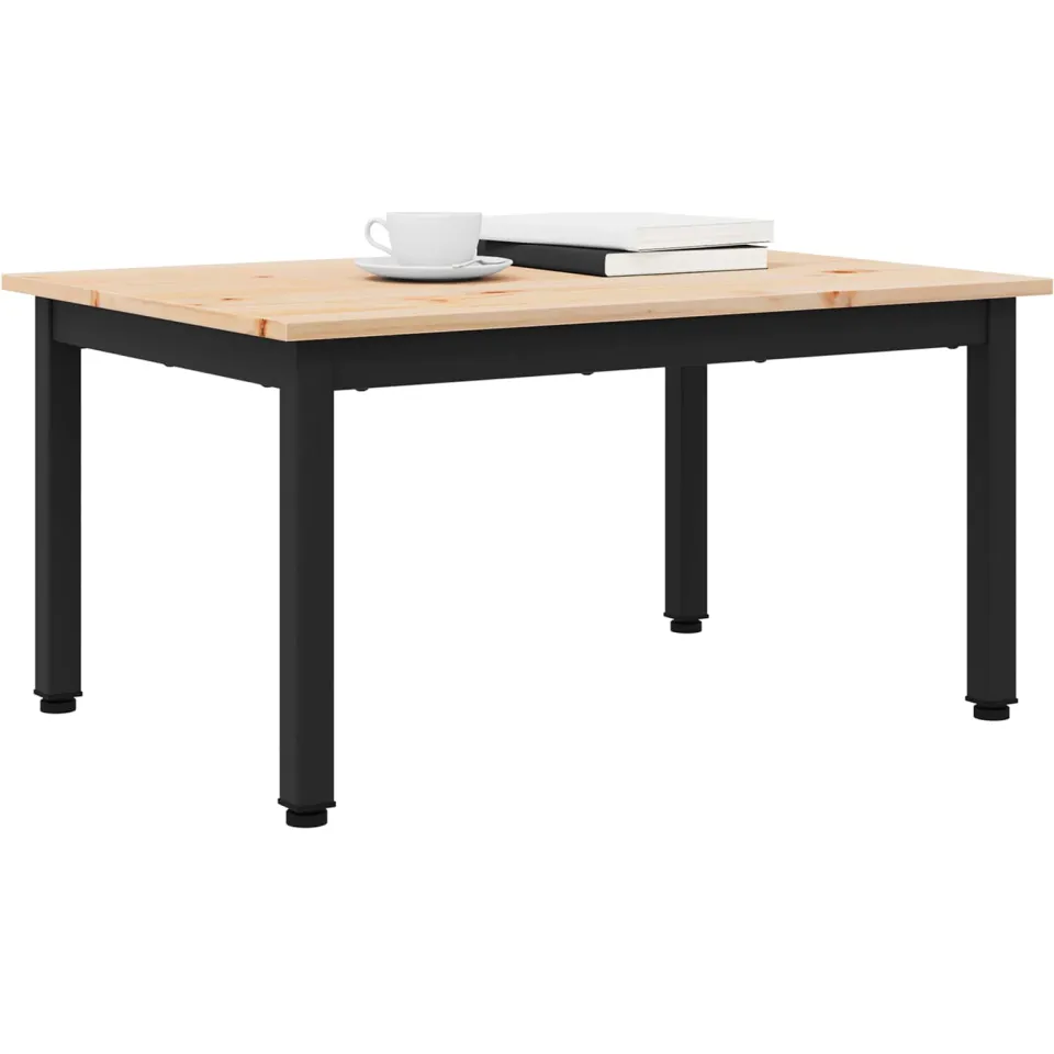 vidaXL Salontafel Naturel 70 x 50 x 36 cm Massief grenenhout