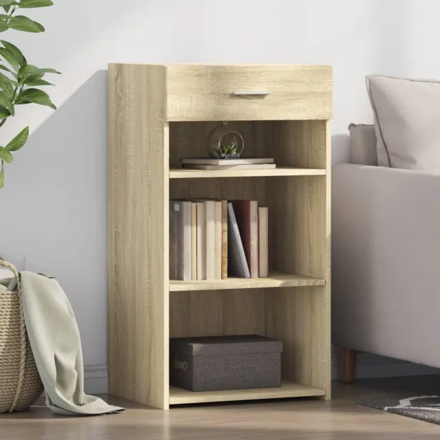 vidaXL Dressoir 50x42,5x93 cm bewerkt hout sonoma eikenkleurig, foto 2