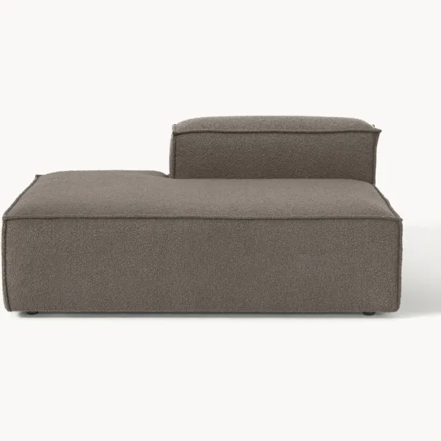 Westwing Collection Bouclé chaise module Lennon Taupe