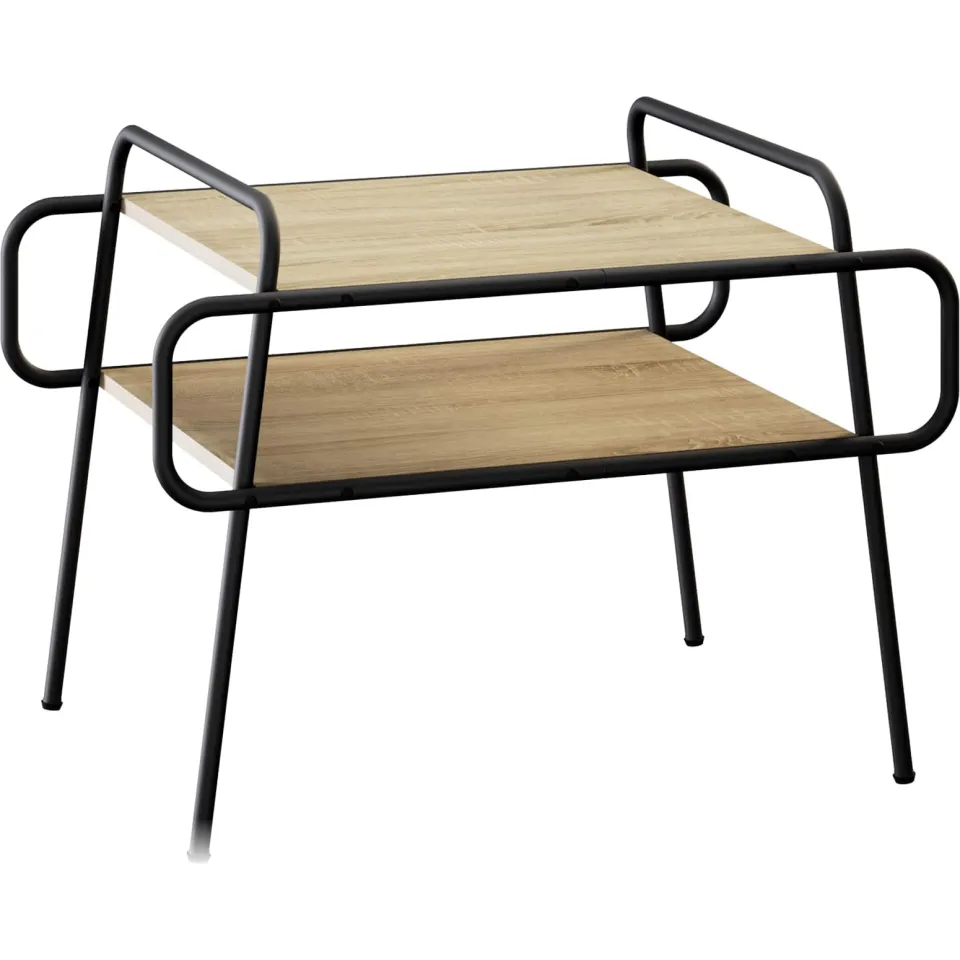 vidaXL Salontafel Sonoma Eiken 70 x 50 x 51 cm Bewerkt hout, foto 3