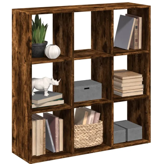 vidaXL Kamerscherm / boekenkast 102x29x103,5 cm hout gerookt eiken Bruin