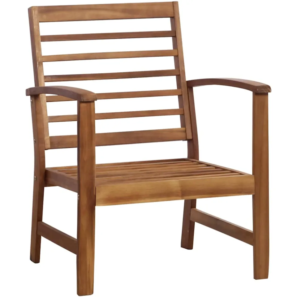 vidaXL 4-delige Loungeset massief acaciahout bruin, foto 3