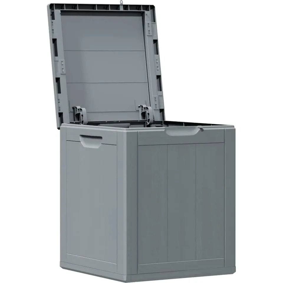 vidaXL Tuinbox 90 L PP houtlook grijs, foto 4