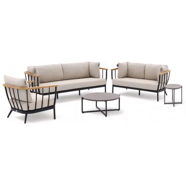 Apple Bee Condor Loungeset 4-delig Nr. 15 Antraciet