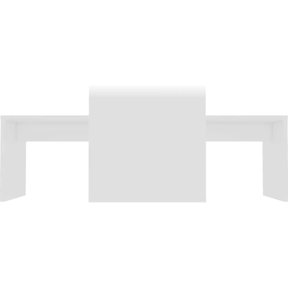 vidaXL Salontafelset 100x48x40 cm bewerkt hout wit
