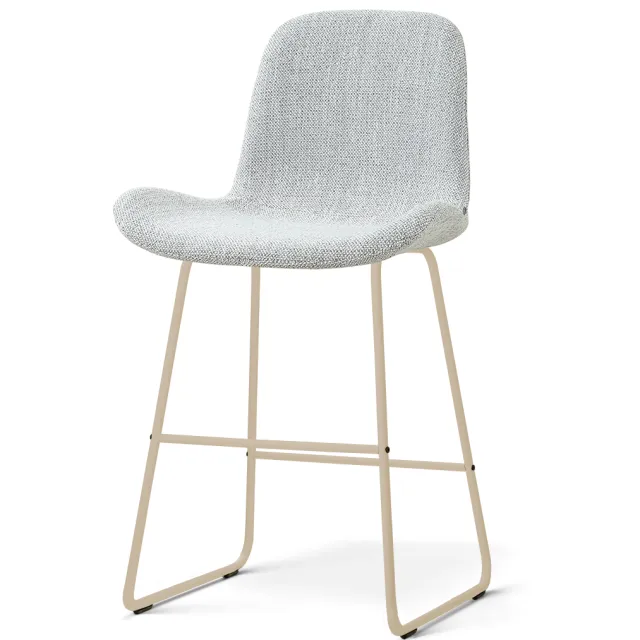 Nolon Nino-Fé barkruk grijs melange - beige onderstel - 65 cm