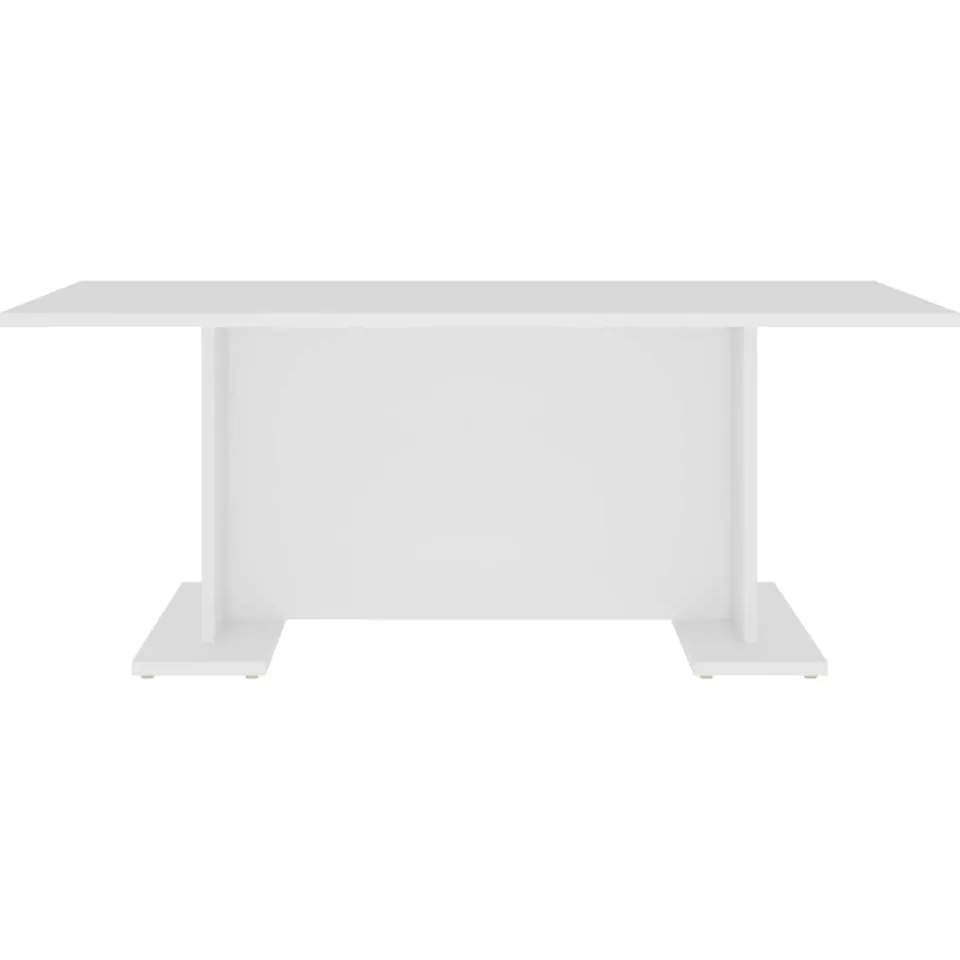 vidaXL Salontafel 103,5x60x40 cm bewerkt hout wit, foto 2