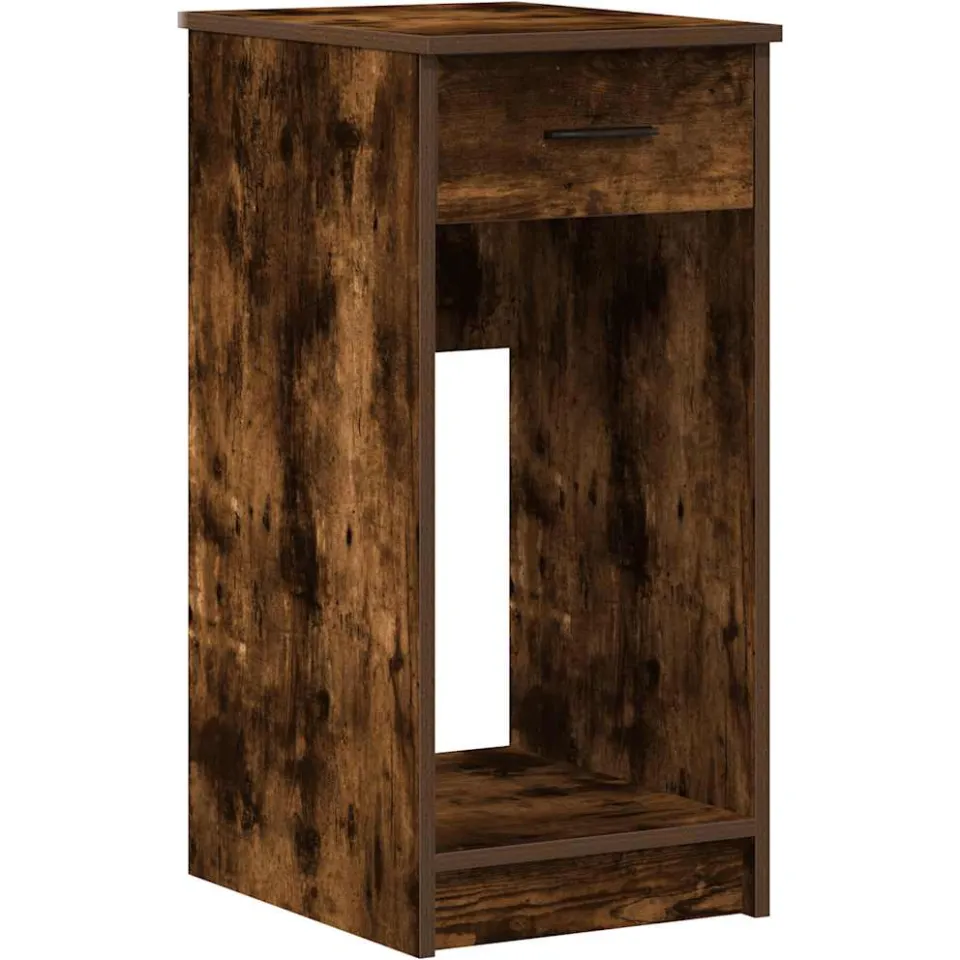 vidaXL Computertorenstandaard met lade 35x45x77 cm gerookt eikenkleur, foto 3