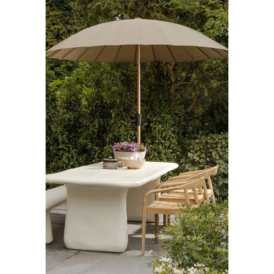 WOOOD Loggia Tuinbank - Polymeer - Naturel - 45x227x40, foto 2