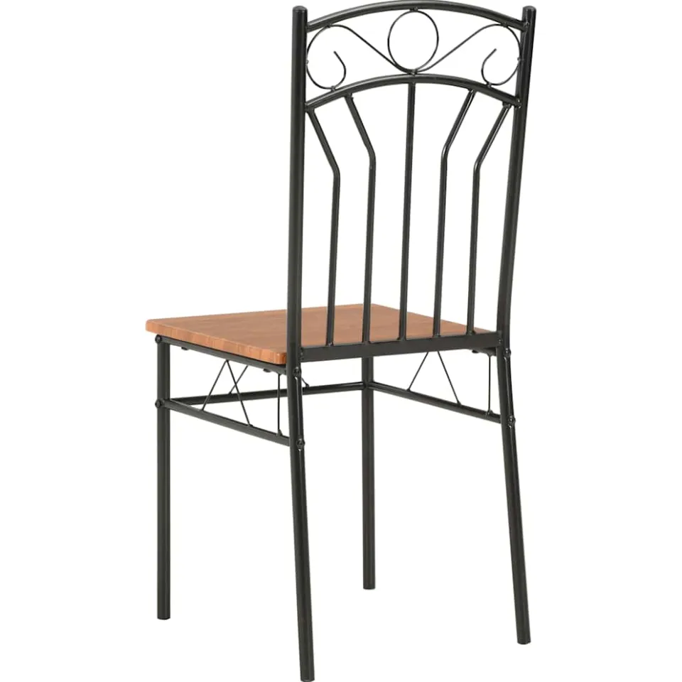 vidaXL Eetkamerstoelen 6 st MDF bruin, foto 4