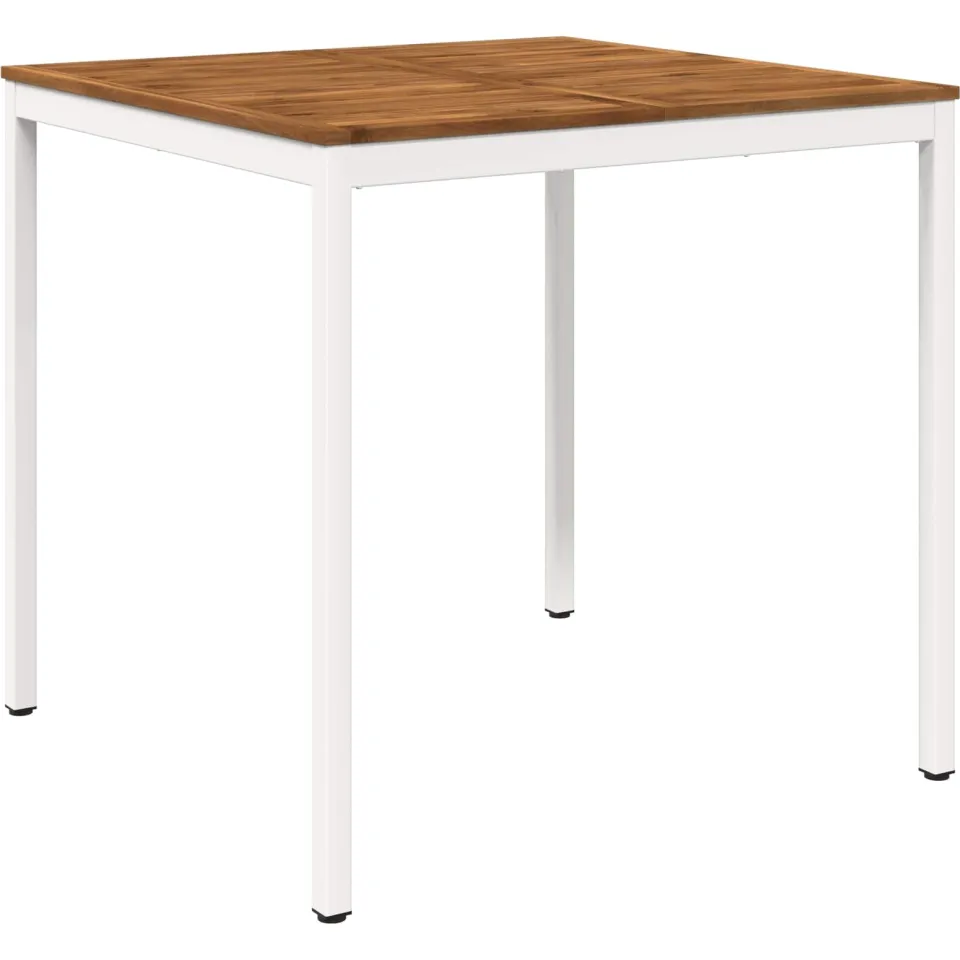 vidaXL Tuinbar Tafel NAARDEN Natuurlijk en Wit 110 x 108,5 x 105 cm, foto 3
