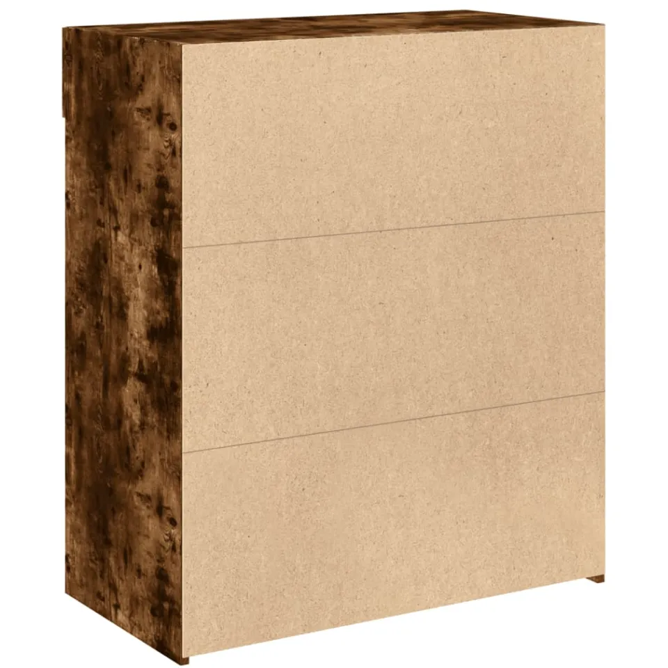 vidaXL Dressoir 80x42,5x93 cm bewerkt hout gerookt eikenkleurig, foto 4