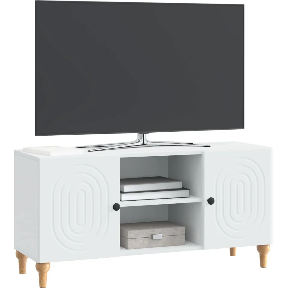 vidaXL TV-kast Wit 102 x 34,5 x 50 cm Bewerkt hout