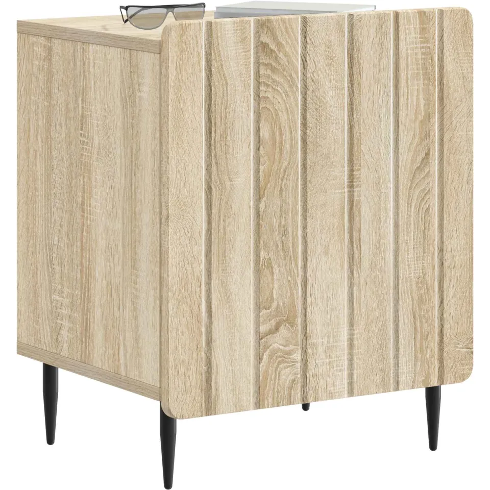 vidaXL Nachtkastje 2 st Sonoma Eiken 43 x 34,5 x 52 cm Bewerkt hout, foto 2