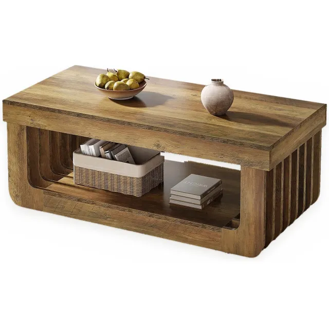 Veya Salontafel - Tafel - 120x60x45 cm - MDF - Hout - Bruin