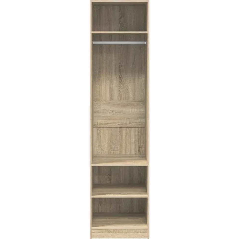 vidaXL Kledingkast 50x50x200 cm bewerkt hout sonoma eikenkleurig Bruin