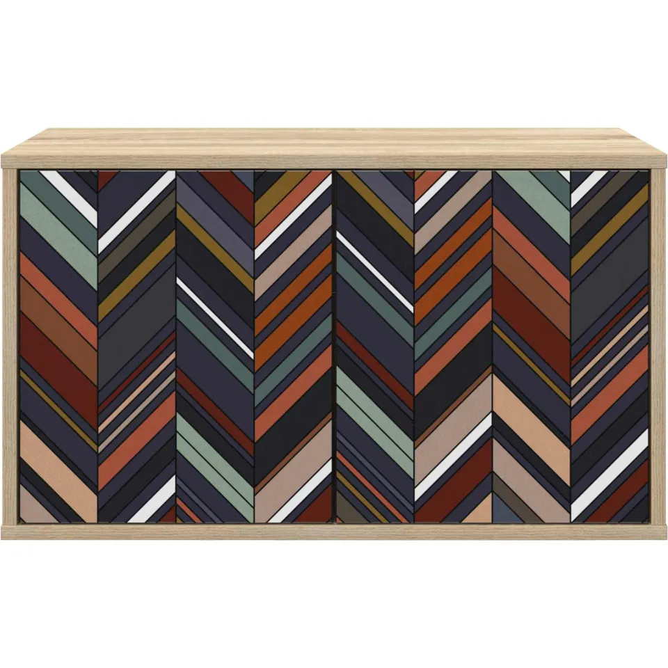 vidaXL Wandgemonteerd tv-meubel OMMEN 69 x 33 x 40 cm Sonoma Eiken, foto 4