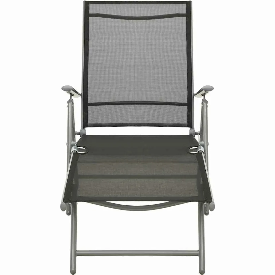 vidaXL 3-delige Loungeset textileen en aluminium zilverkleurig, foto 4