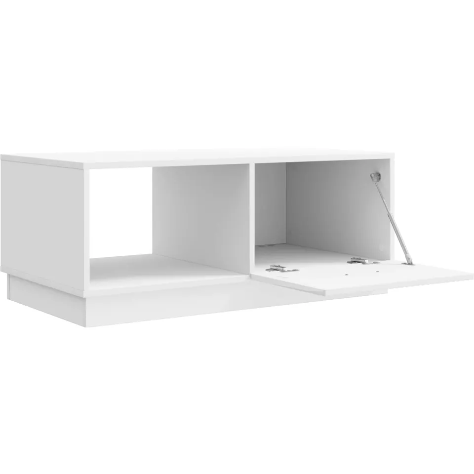 vidaXL Salontafel Hoogglans Wit 90 x 50 x 37 cm Bewerkt hout, foto 3
