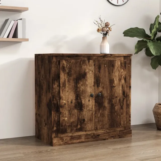 vidaXL Dressoir 70x35,5x67,5 cm bewerkt hout gerookt eikenkleurig, foto 2