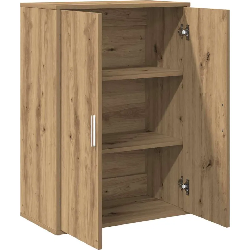 vidaXL Dressoir Artisan Eiken 60 x 31 x 84 cm Bewerkt hout, foto 4