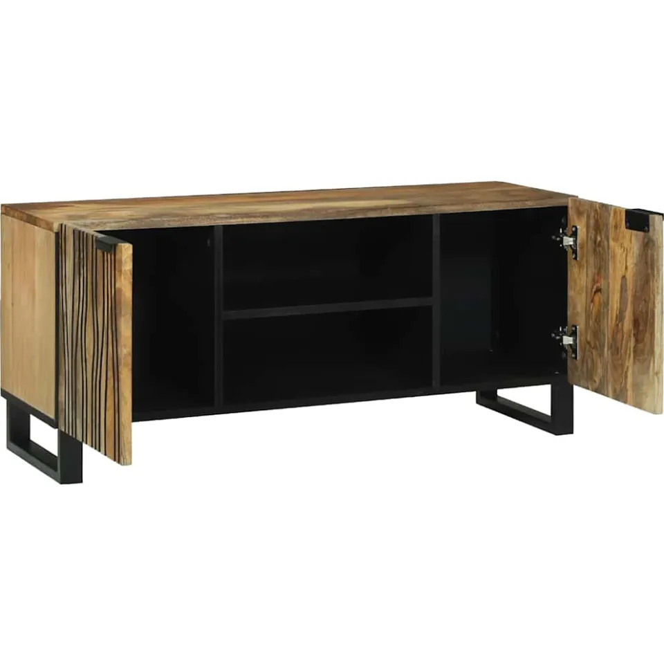 vidaXL TV Eenheden 105 x 33 x 46 cm Bruin Bewerkt hout, foto 2