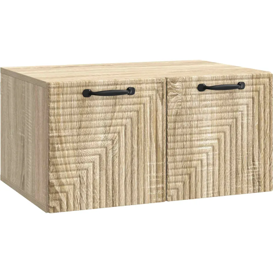 vidaXL Wandbeugel TV-kast Sonoma Eiken 59,5 x 41 x 30 cm Bewerkt hout, foto 3
