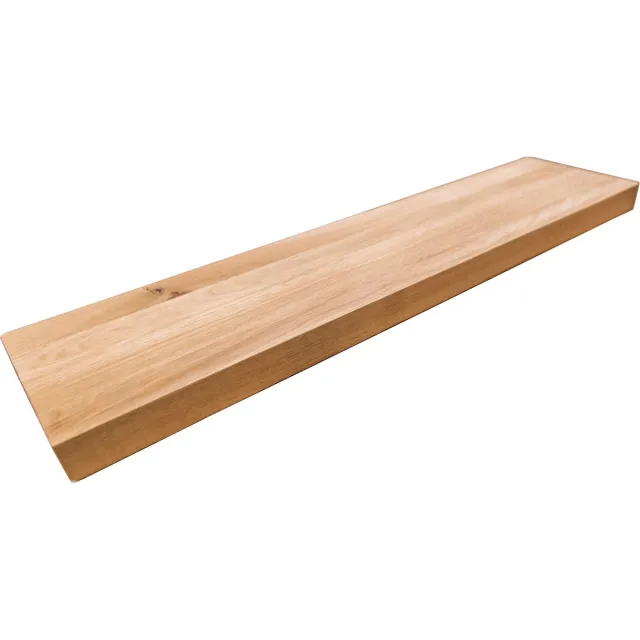 Alles Industrieel Zwevende Wandplank Eiken - Zwevend Wandplankje Hout - 60 cm Houtkleur