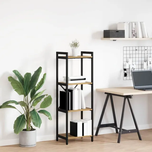 vidaXL Boekenkast 40 x 30 x 119 cm Bewerkt hout Artisan Eiken Bruin