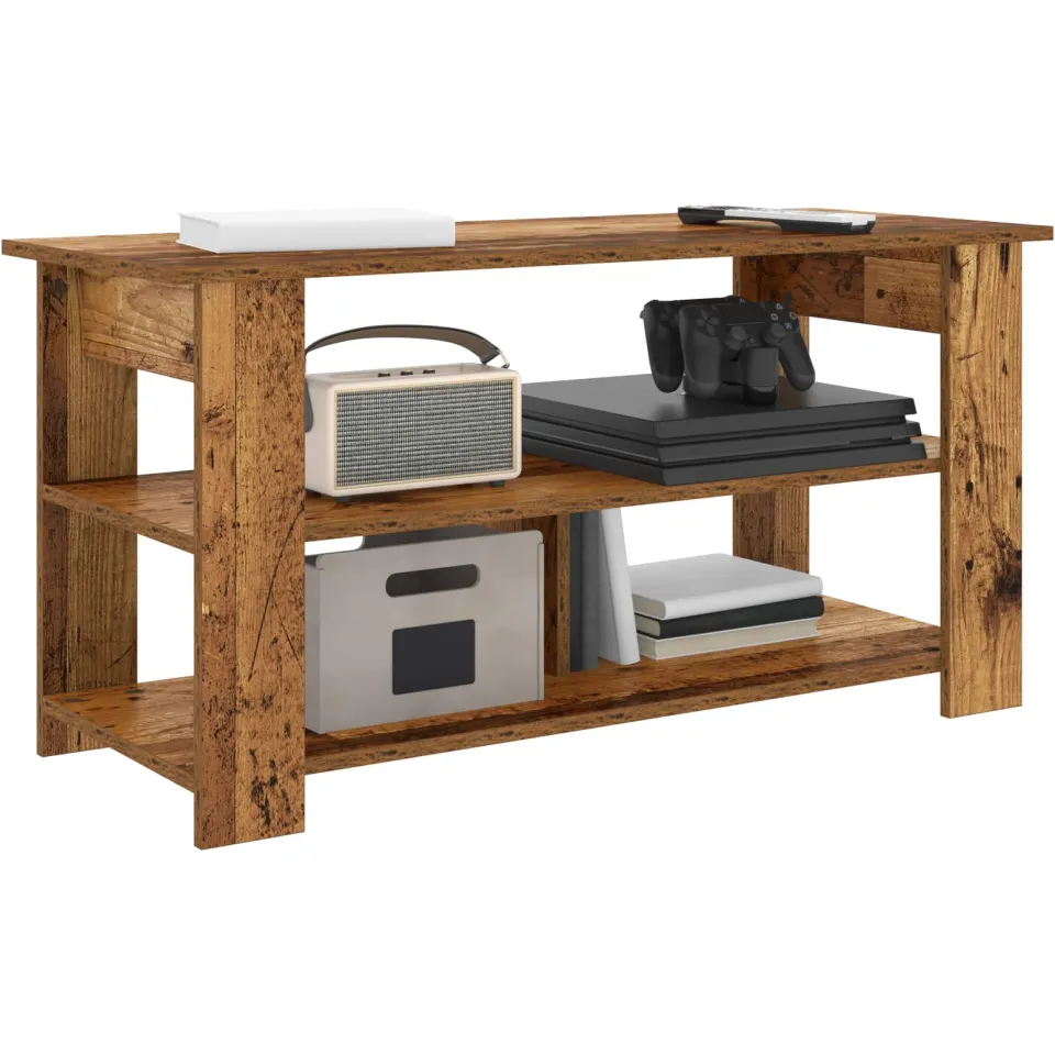 vidaXL TV-standaard Oudhout 100 x 40 x 50 cm Bruin