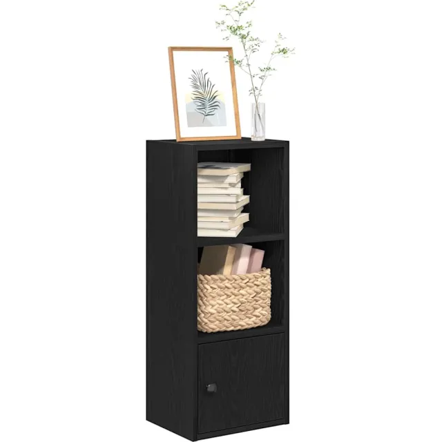 vidaXL Boekenkast 31x24x77 cm bewerkt hout zwart eikenkleurig