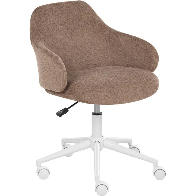 Beliani RIVLAV - Bureaustoel - Bruin - Polyester